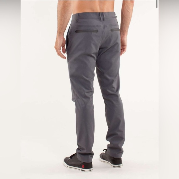 Lululemon Commute Pants sz 40 pinstripe gray - Picture 3 of 8